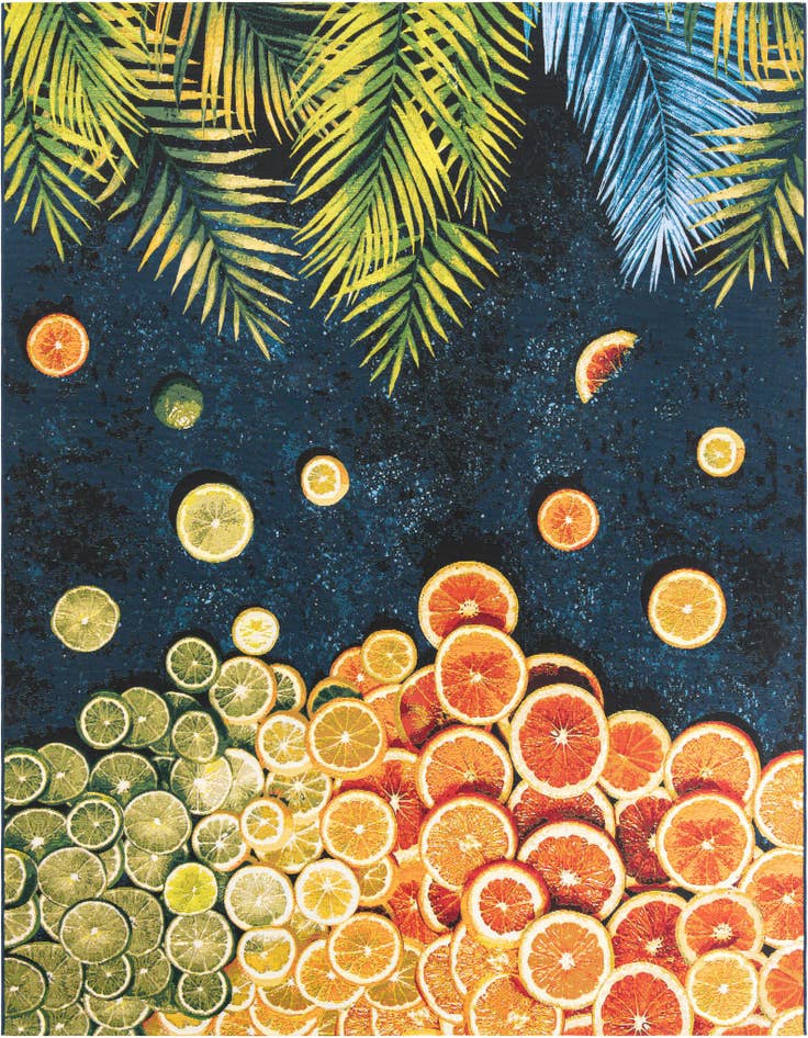 Detail image of 7' 10 x 10' Easy-Clean Coastal Indoor / Outdoor Rug