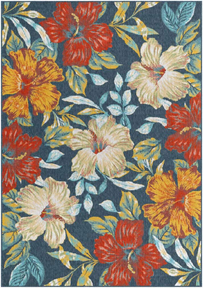 7' x 10' Easy-Clean Coastal Indoor / Outdoor Rug