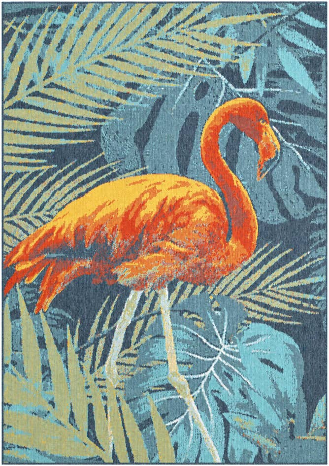 Detail image of 7' x 10' Easy-Clean Coastal Indoor / Outdoor Rug