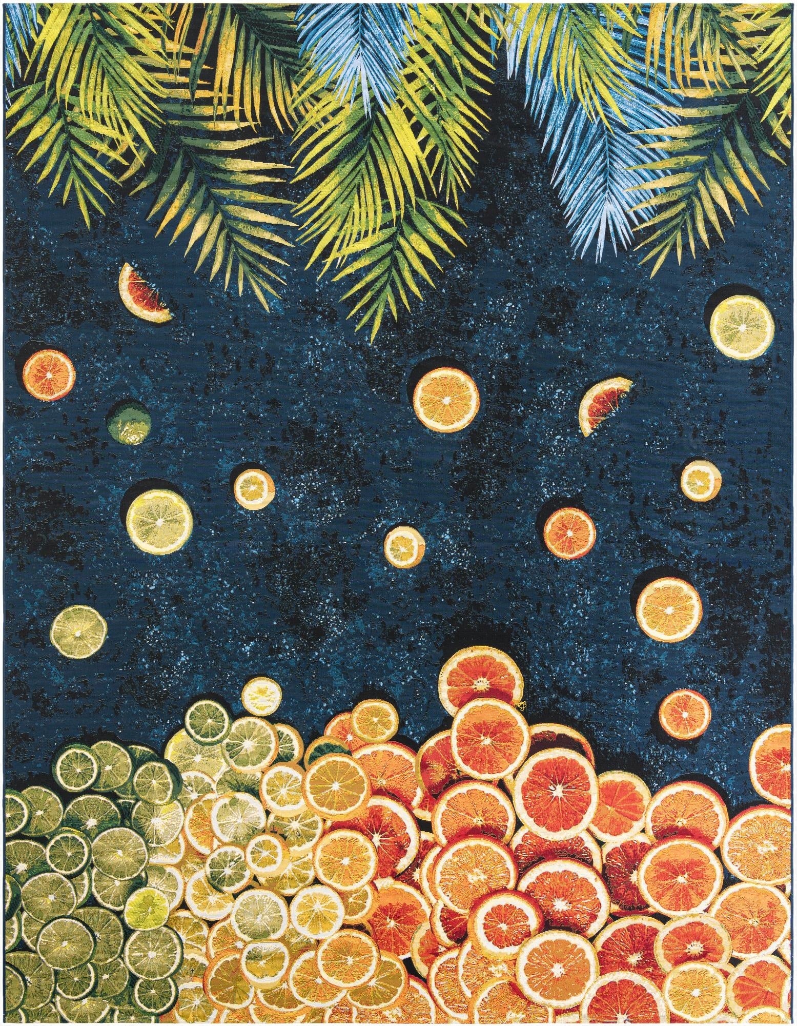 9' x 12'  Washable Coastal Indoor / Outdoor Rug