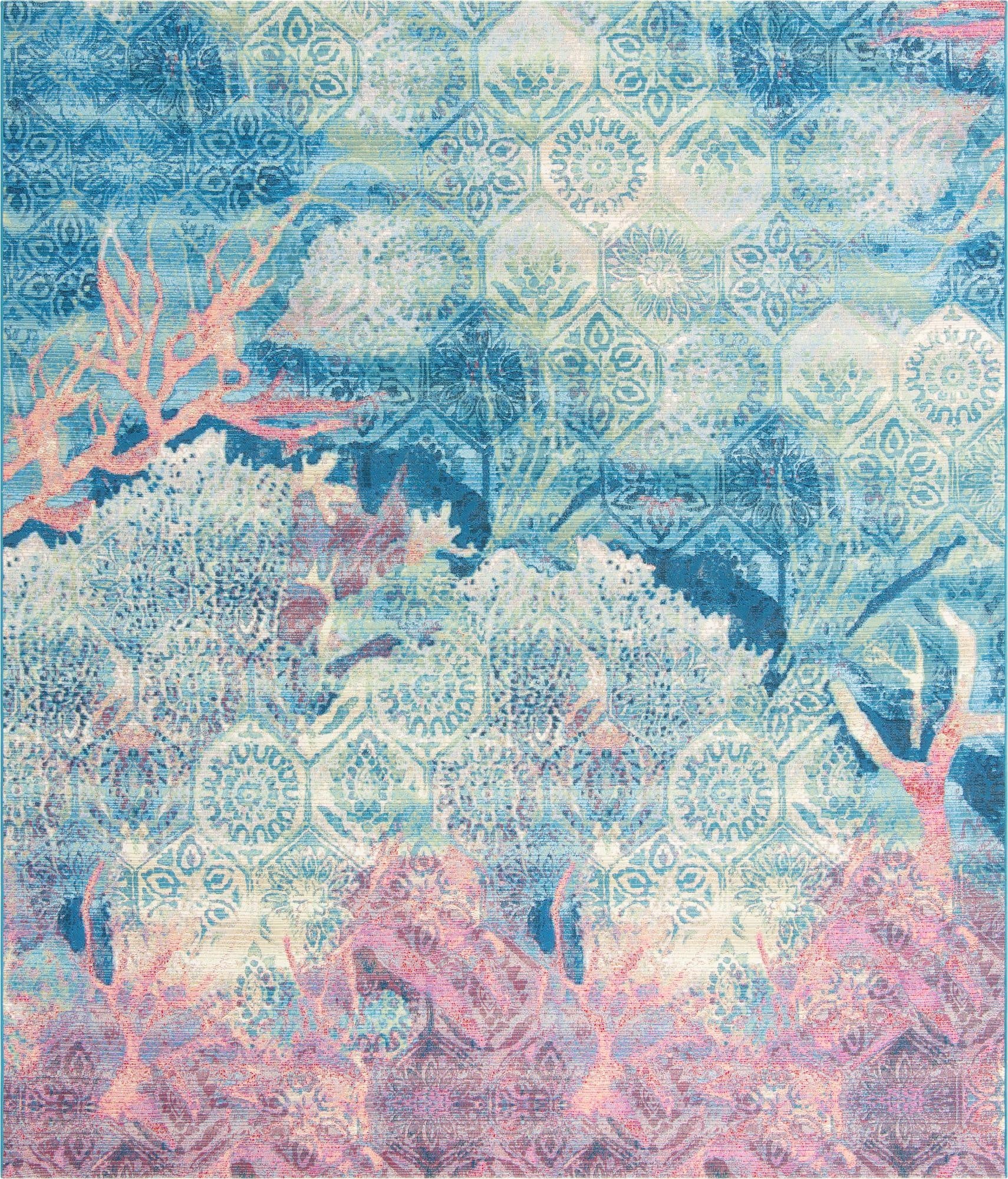 Primary image 10' x 12'  Washable Coastal Indoor / Outdoor Rug