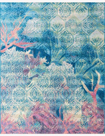 Easy-Clean Coastal Indoor / Outdoor Rug