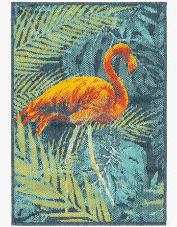 Easy-Clean Coastal Indoor / Outdoor Rug