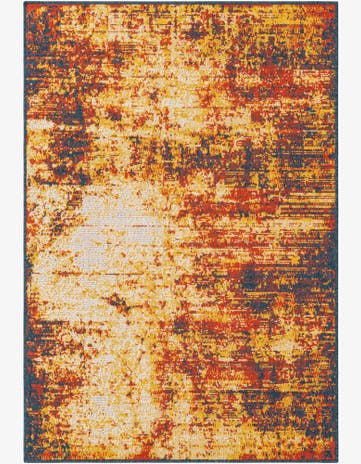 4' x 6' Easy-Clean Coastal Indoor / Outdoor Rug