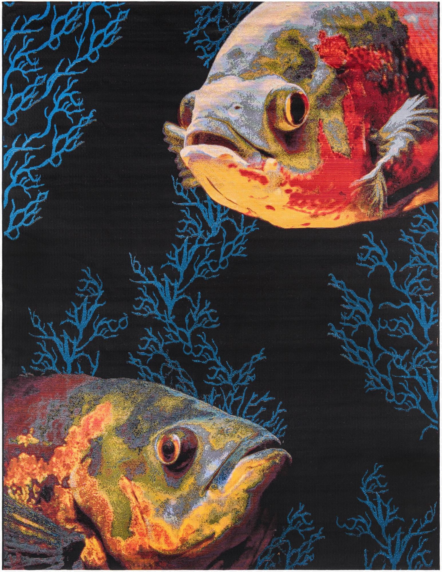 Primary image 7' 10 x 10'  Washable Coastal Indoor / Outdoor Rug