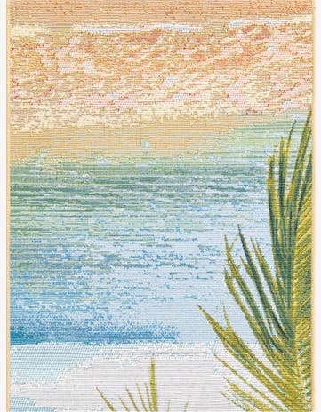 Easy-Clean Coastal Indoor / Outdoor Rug