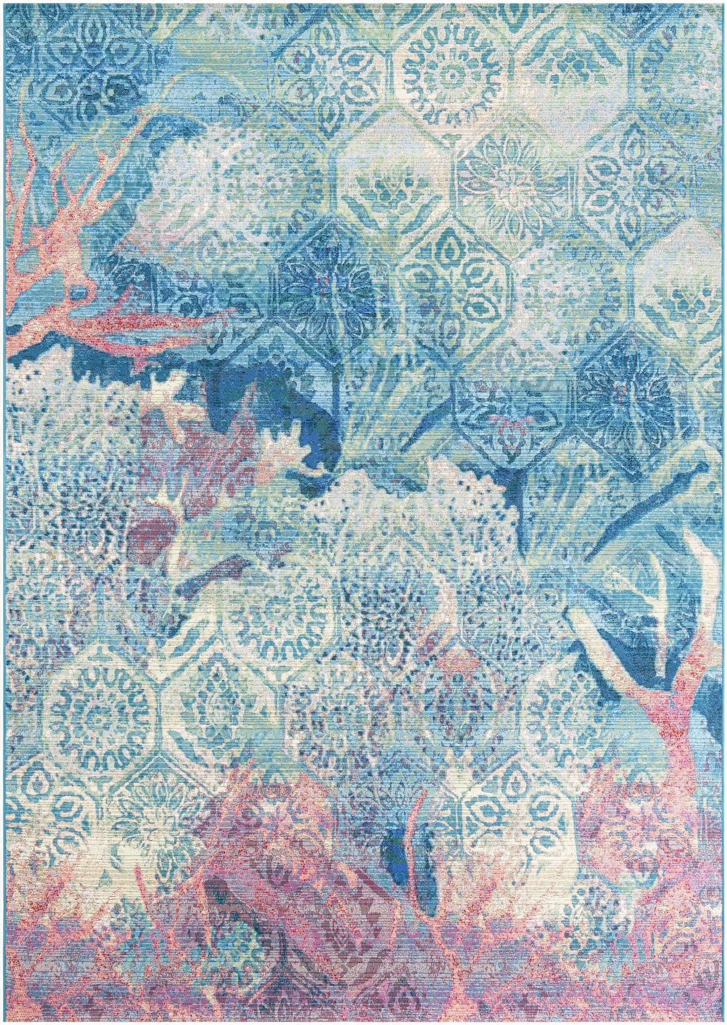 Primary image 7' x 10'  Washable Coastal Indoor / Outdoor Rug