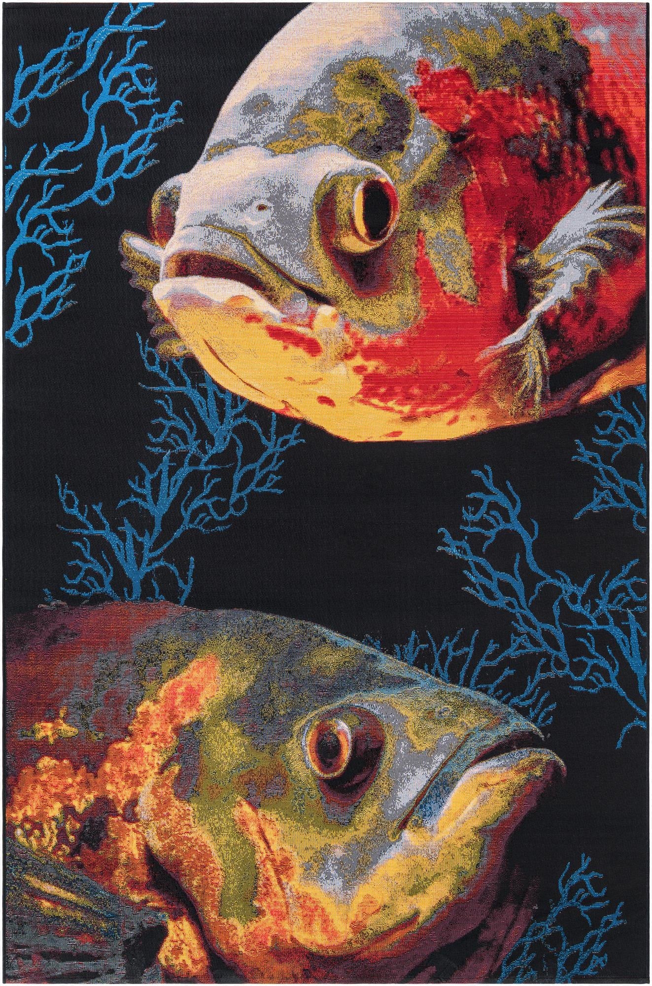 Primary image 6' x 9'  Washable Coastal Indoor / Outdoor Rug