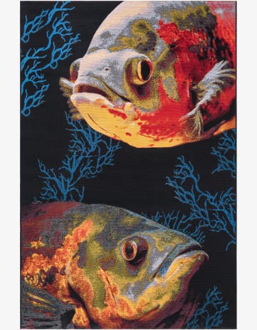 6' x 9' Easy-Clean Coastal Indoor / Outdoor Rug