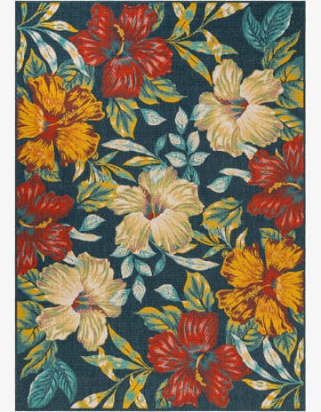 7' 10 x 11' Easy-Clean Coastal Indoor / Outdoor Rug