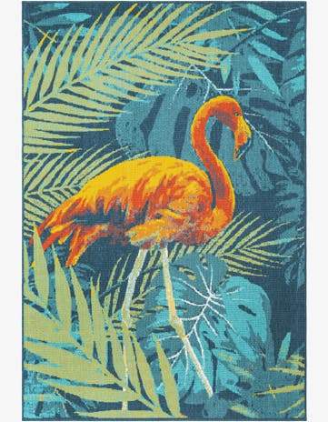 Easy-Clean Coastal Indoor / Outdoor Rug