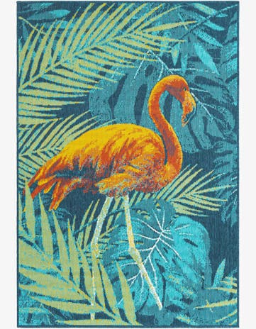 Easy-Clean Coastal Indoor / Outdoor Rug