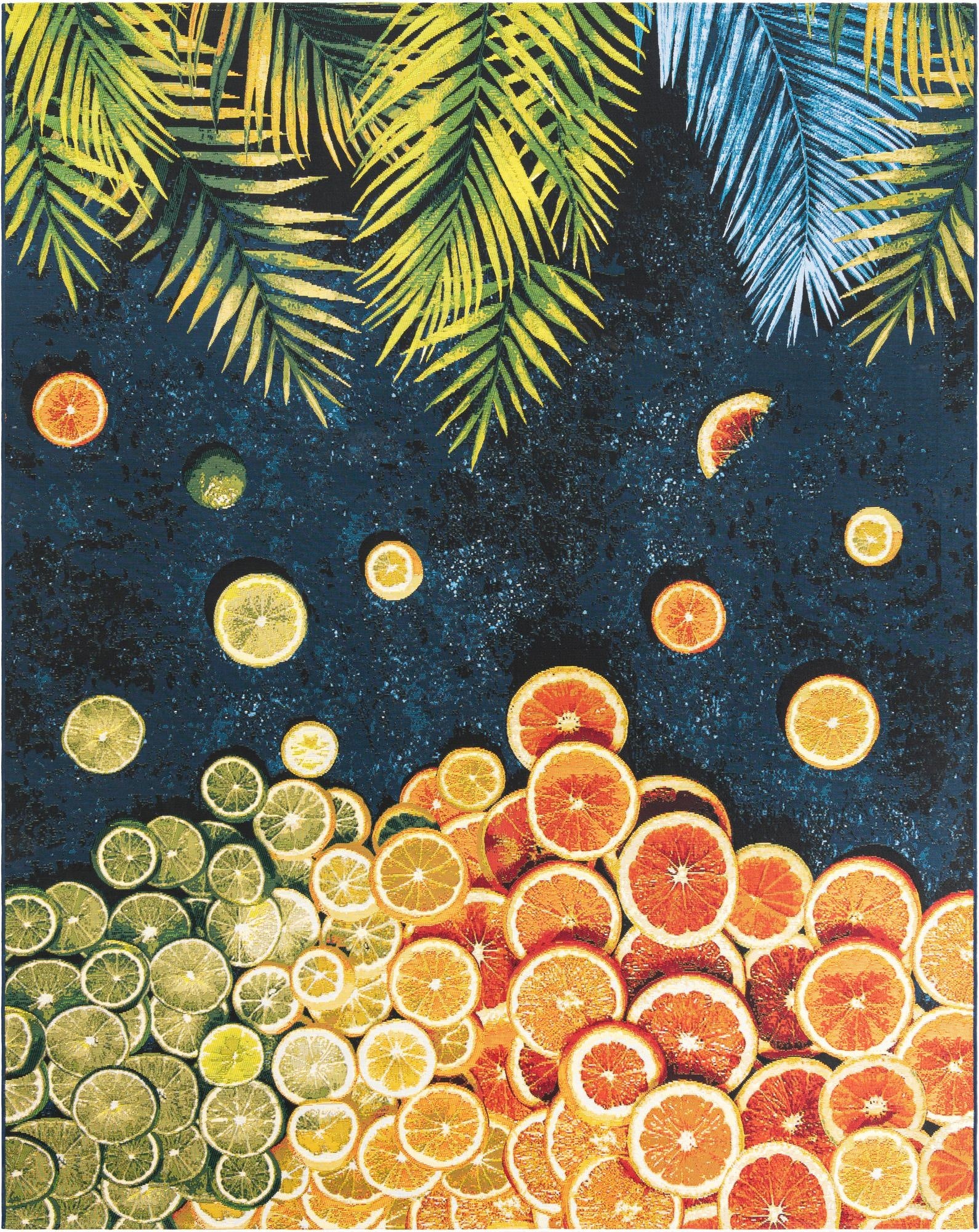 7' 10 x 10'  Washable Coastal Indoor / Outdoor Rug