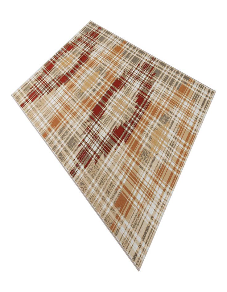 Detail image of 5' 3 x 7' 7  Washable Modern Indoor / Outdoor Rug