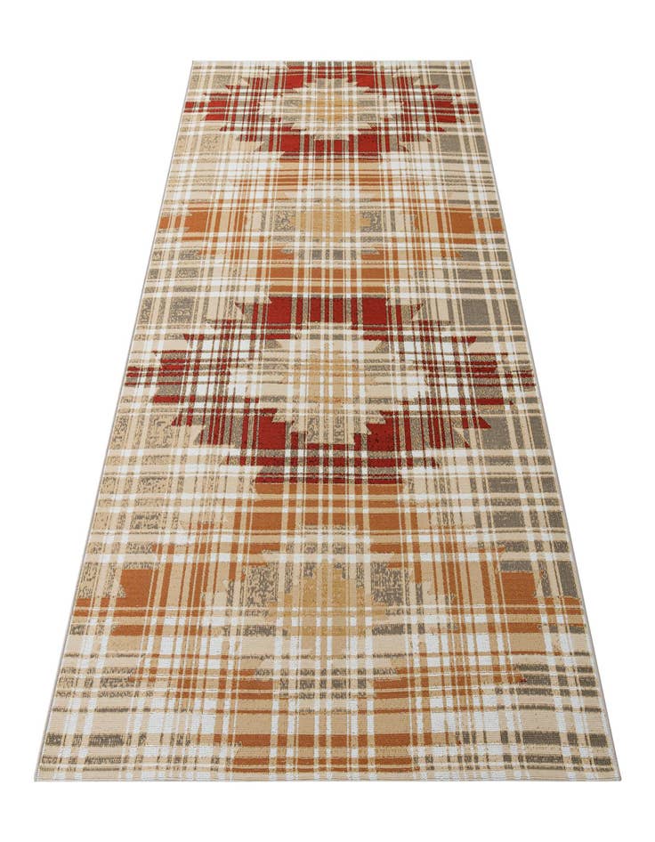 Detail image of 5' 3 x 7' 7 Easy-Clean Modern Indoor / Outdoor Rug