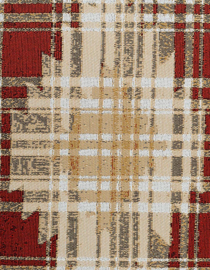 Detail image of 5' 3 x 7' 7  Washable Modern Indoor / Outdoor Rug