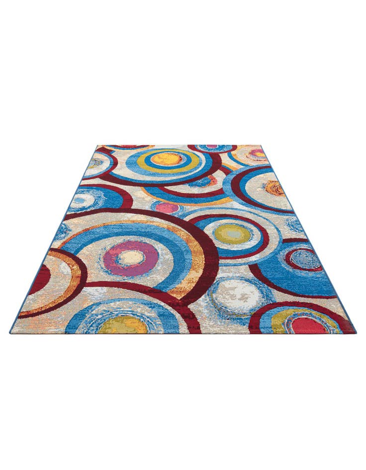 Detail image of 5' 3 x 7' 6 Washable Modern Indoor / Outdoor Rug