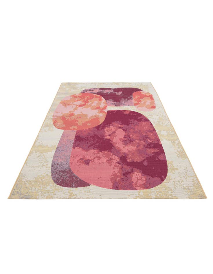 Detail image of 5' 3 x 7' 6 Easy-Clean Modern Indoor / Outdoor Rug