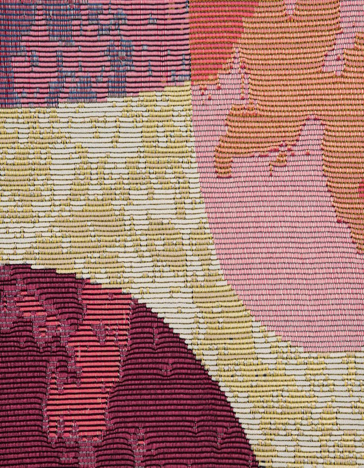 Detail image of 5' 3 x 7' 6 Easy-Clean Modern Indoor / Outdoor Rug