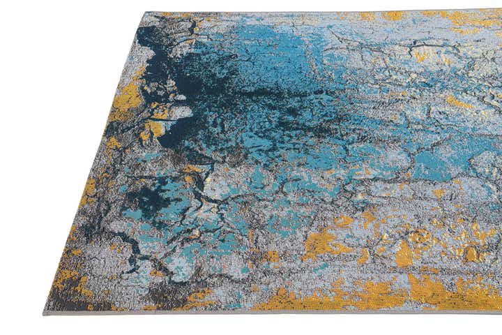 5' 2 x 7' 8 Easy-Clean Modern Indoor / Outdoor Rug