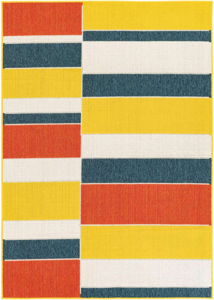 5' 3 x 7' 6 Easy-Clean Modern Indoor / Outdoor Rug