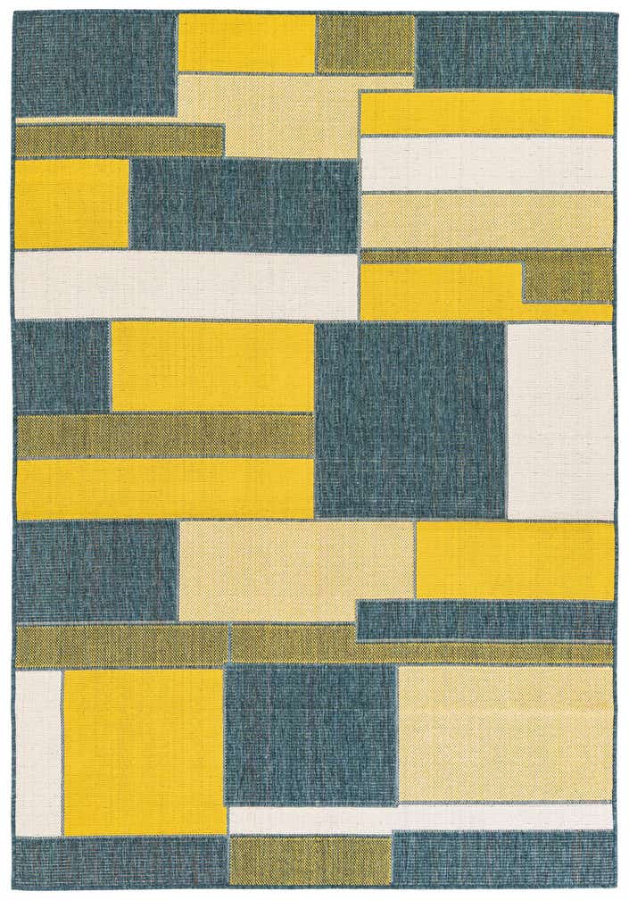 5' 3 x 7' 6 Easy-Clean Modern Indoor / Outdoor Rug