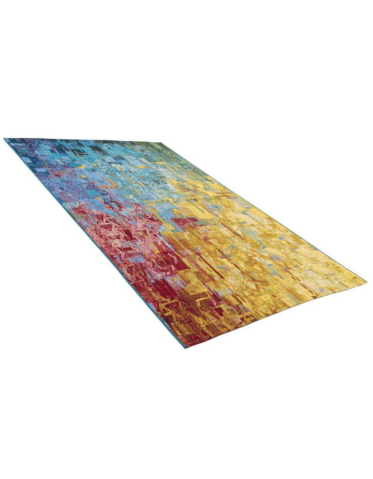 Detail image of 5' 2 x 8' Washable Modern Indoor / Outdoor Rug