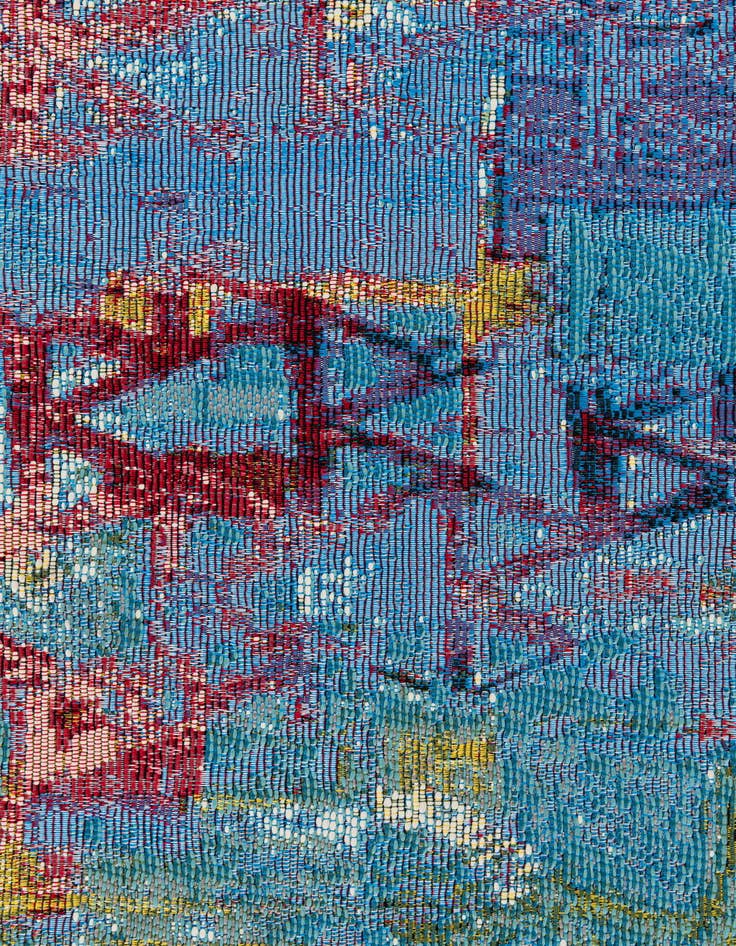 Detail image of 5' 2 x 8' Washable Modern Indoor / Outdoor Rug