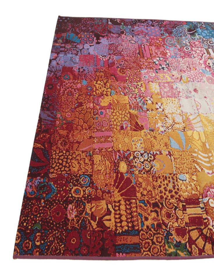 Detail image of 5' 2 x 7' 9  Washable Modern Indoor / Outdoor Rug