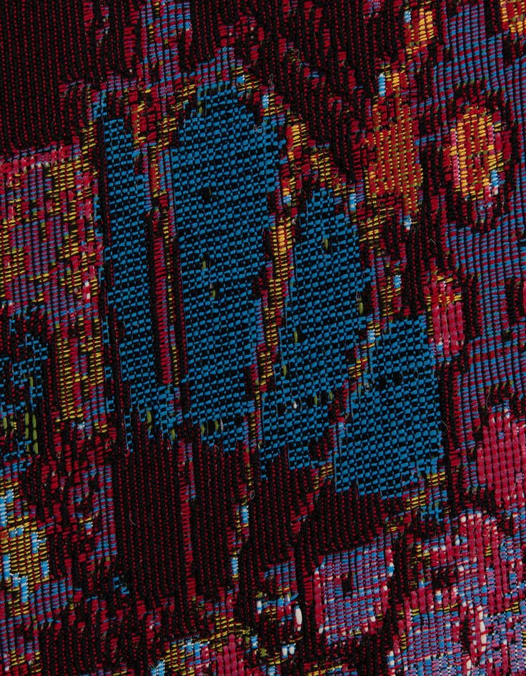 Detail image of 5' 2 x 7' 9  Washable Modern Indoor / Outdoor Rug
