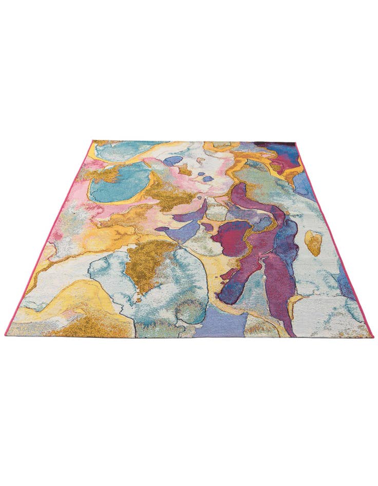 Detail image of 5' 3 x 8'  Washable Modern Indoor / Outdoor Rug