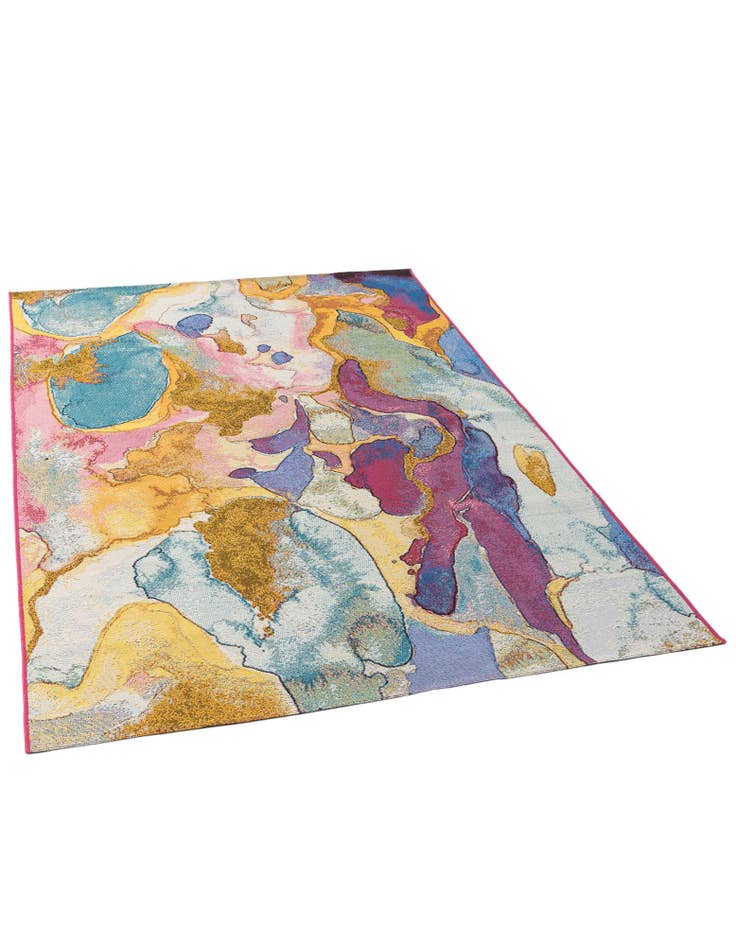 Detail image of 5' 3 x 8'  Washable Modern Indoor / Outdoor Rug