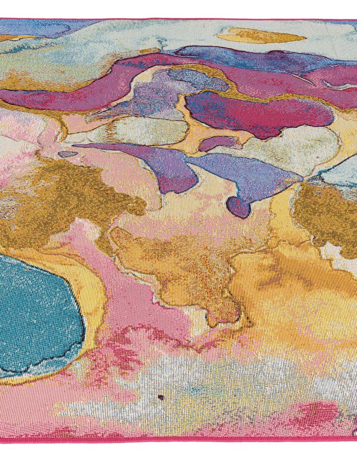 Detail image of 5' 3 x 8'  Washable Modern Indoor / Outdoor Rug