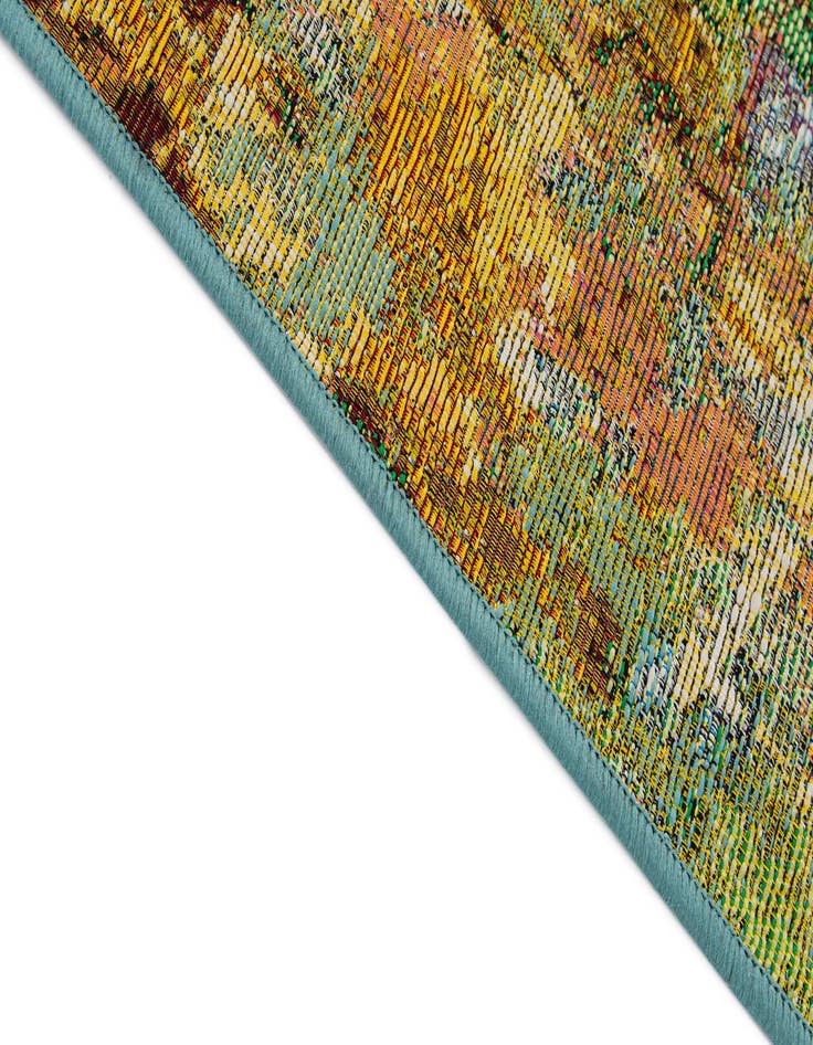 Detail image of 5' 3 x 7' 8  Washable Modern Indoor / Outdoor Rug