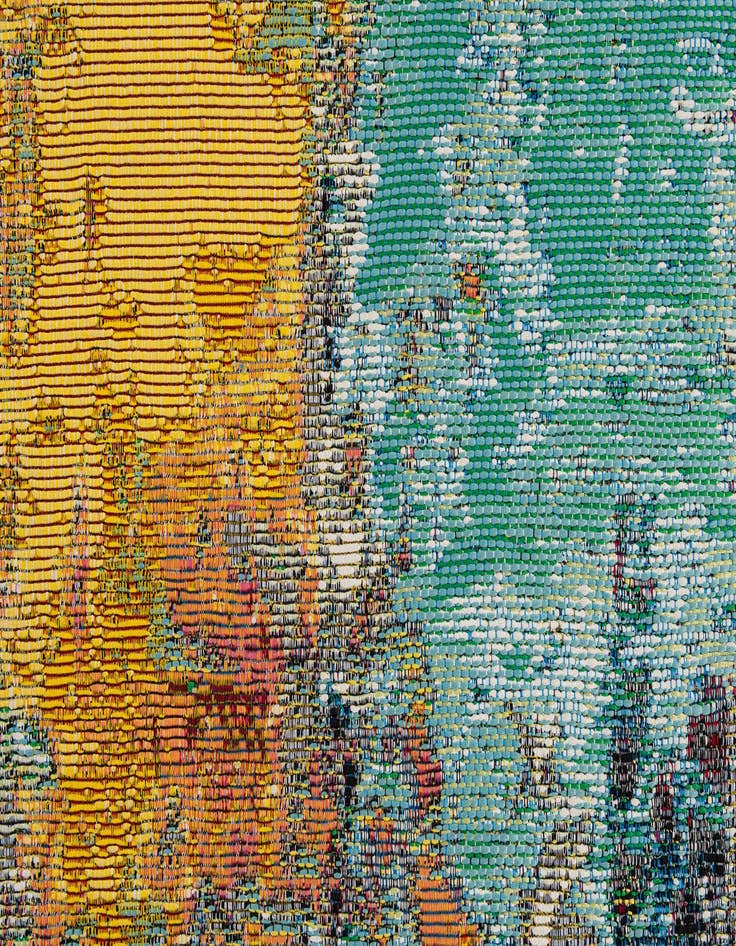 Detail image of 5' 3 x 7' 8  Washable Modern Indoor / Outdoor Rug