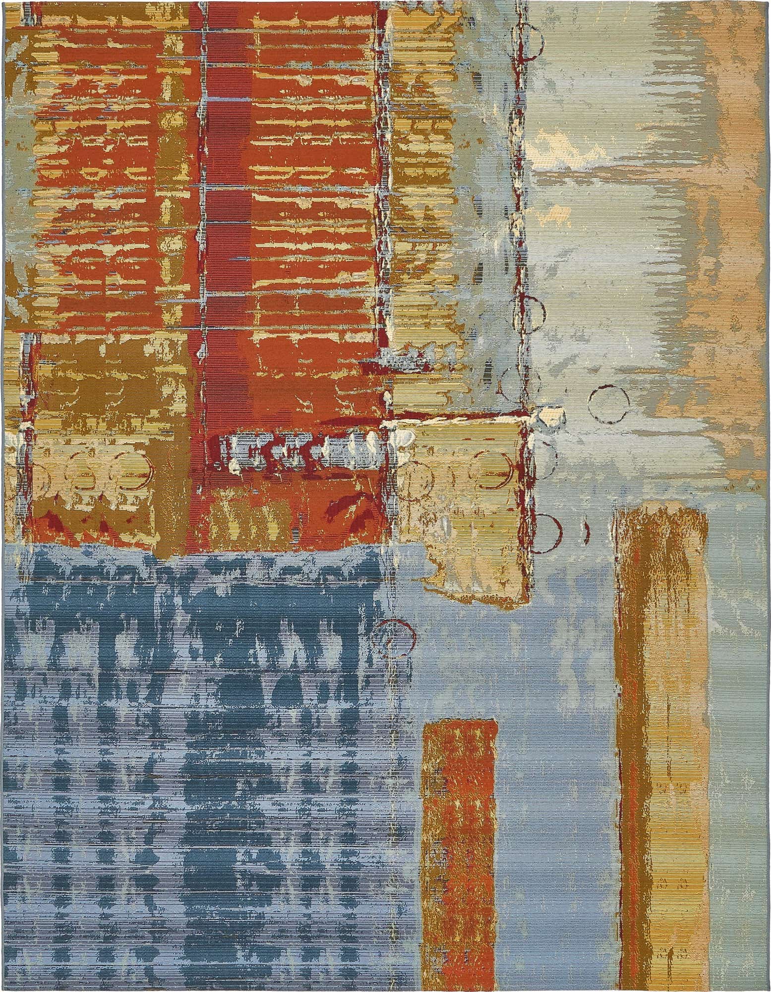 8' x 11' 4 Easy-Clean Modern Indoor / Outdoor Rug