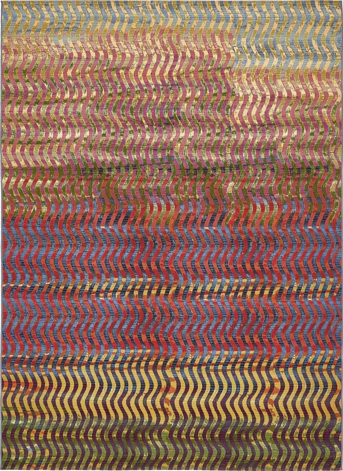 Detail image of 8' x 11' 4 Easy-Clean Modern Indoor / Outdoor Rug