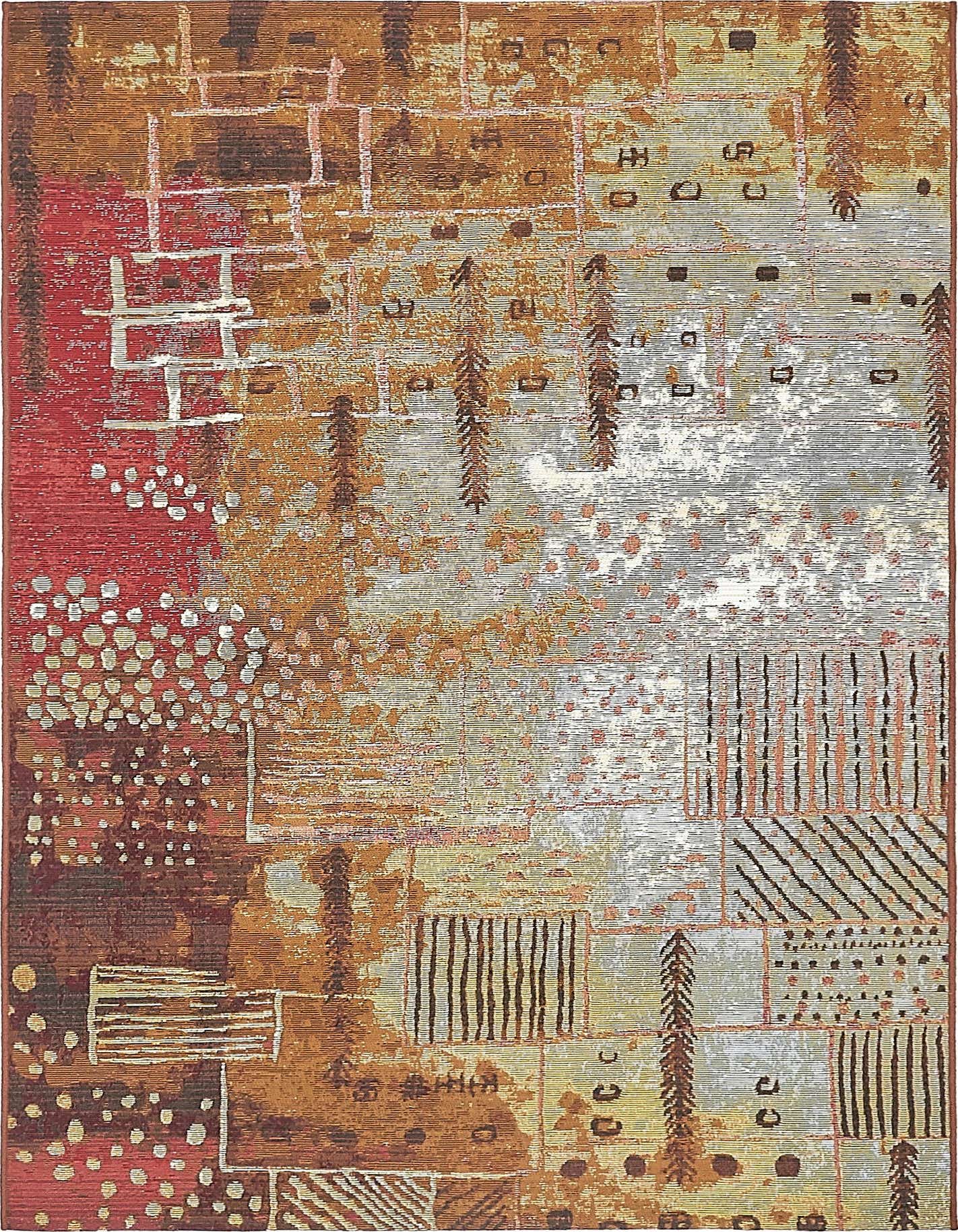 4' x 6' Easy-Clean Modern Indoor / Outdoor Rug