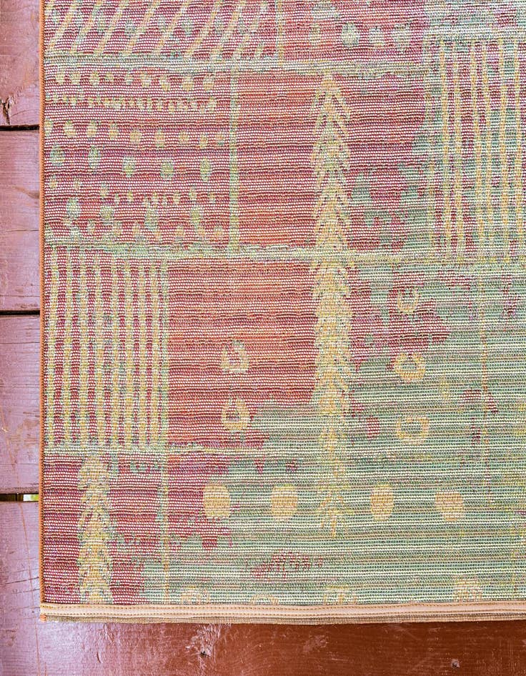 Detail image of 8' x 11' 4  Washable Modern Indoor / Outdoor Rug