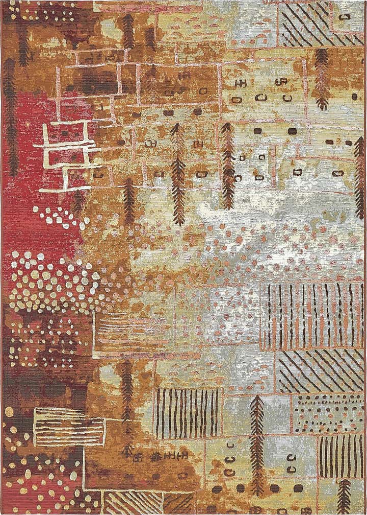 5' 3 x 8' Easy-Clean Modern Indoor / Outdoor Rug