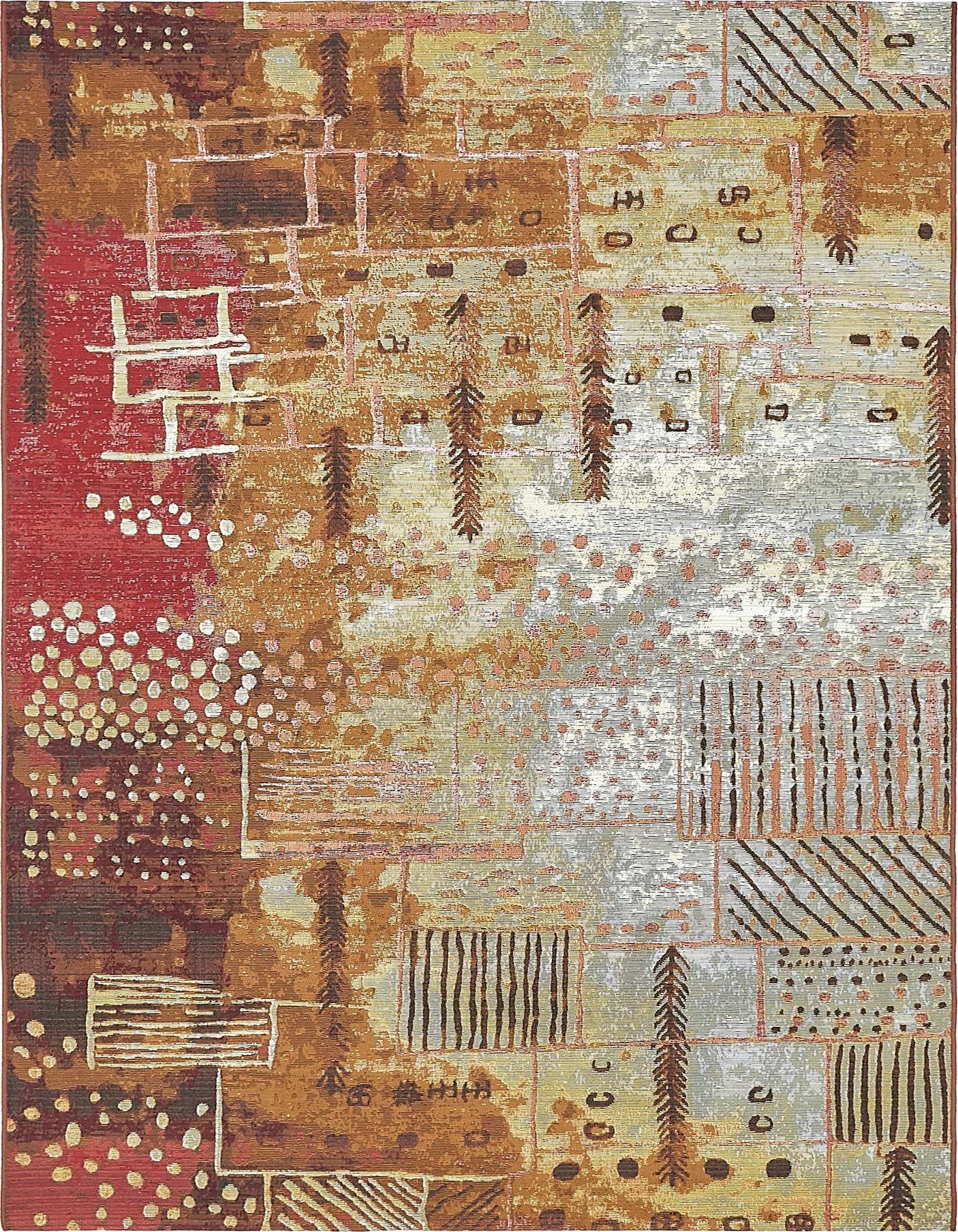 5' 3 x 8' Easy-Clean Modern Indoor / Outdoor Rug