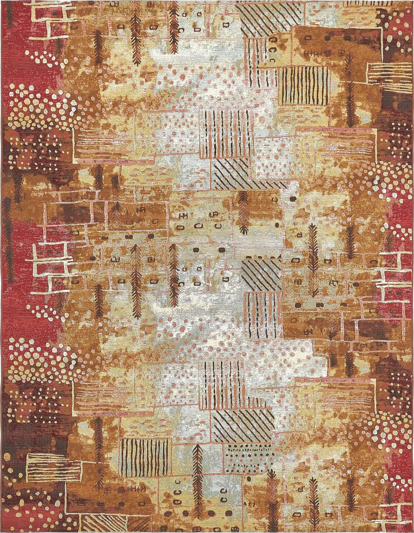8' x 11' 4 Easy-Clean Modern Indoor / Outdoor Rug
