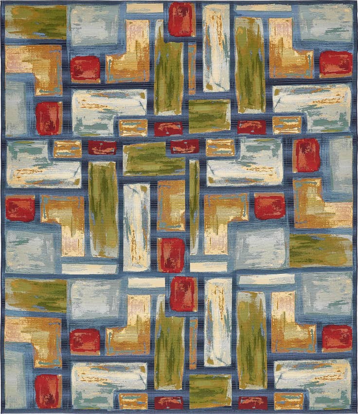 Detail image of 10' x 12' 2 Easy-Clean Modern Indoor / Outdoor Rug