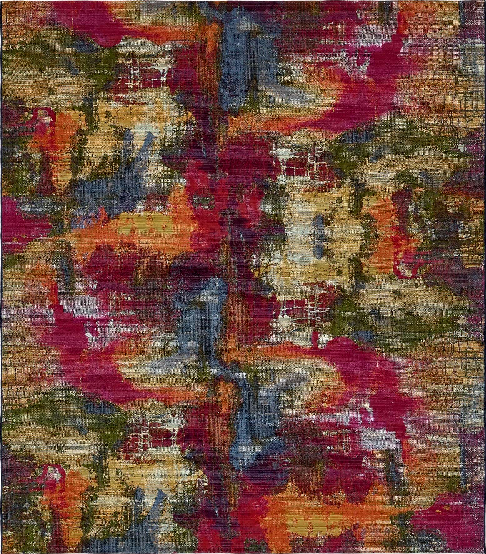 10' x 12' 2 Easy-Clean Modern Indoor / Outdoor Rug