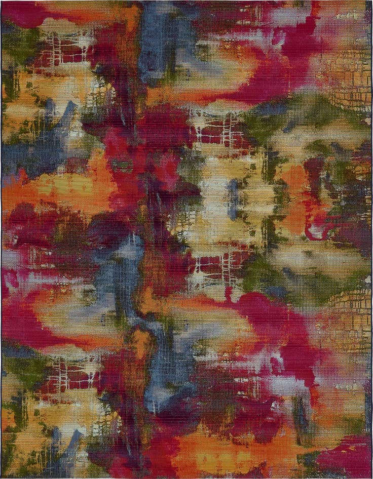 Detail image of 8' x 11' 4 Easy-Clean Modern Indoor / Outdoor Rug