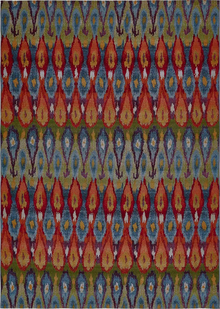10' x 12' 2 Easy-Clean Modern Indoor / Outdoor Rug