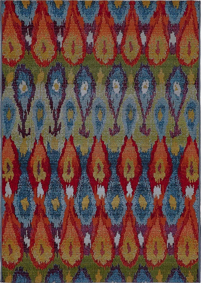 Detail image of 4' x 6' Easy-Clean Modern Indoor / Outdoor Rug