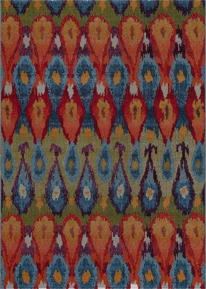 5' 3 x 8' Easy-Clean Modern Indoor / Outdoor Rug