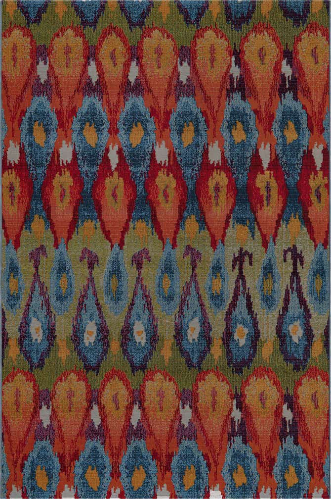 5' 3 x 8' Easy-Clean Modern Indoor / Outdoor Rug