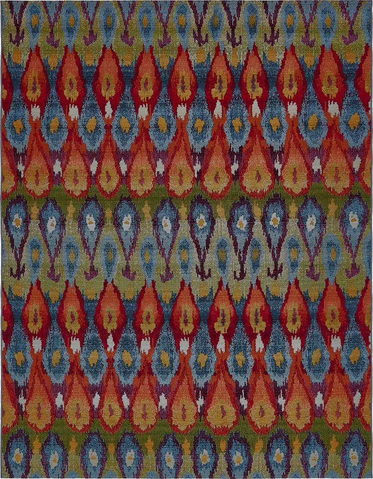 Detail image of 8' x 11' 4 Easy-Clean Modern Indoor / Outdoor Rug